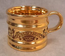 Vintage Gold Barbershop Old Fashioned Luxury Franklin Toiletry Co. Shaving Mug