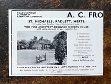 St Michaels - Radlett - Hertfordshire For Sale - 1964 Press Cutting r399