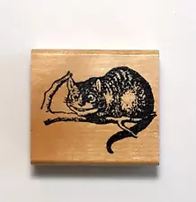 Cheshire Cat Tree Limb Alice In Wonderland INKADINKADO Rubber Stamp