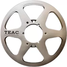 New 1 X 10.5'' 1/4' TEAC Silvery Light Metal Aluminum Reel to Reel Tape Reel