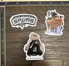 San Antonio Spurs Theme 3-Pack NBA Stickers For Laptop/Skt Board/Bike