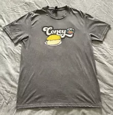 Skyline Chili Coney Hotdog T-Shirt Gray Size Large