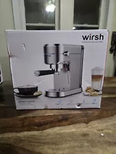 Wirsh 20 Bar Espresso Machine with Commercial Steamer for Latte & Cappuccino