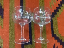 2 St. BERNARDUS WATOU 7” GOBLETS BEER GLASSES