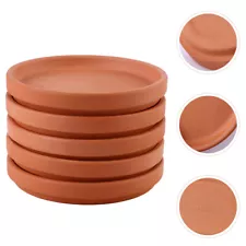 5 Pcs Tiny Terracotta Pots Saucers Shallow Sale Trays for Planters Pottery