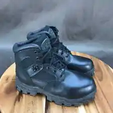 Rocky Alpha Force Comp Toe Tactical Boots Youth 4 Wide Black Leather Lace Up