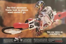 1999 Honda CR250R CR125R Motorcycle 2pg Ad