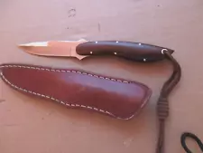 L. C. Smith Custom Fixed Blade Knife Dallas, TX, With Sheath