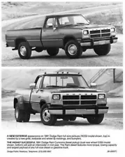 1991 Dodge RAM W250 and D350 Press Photo 0298