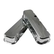 Big Block Chevy 454 Chrome Steel Valve Covers Tall Style - BBC 396 402 427