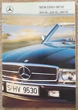 MERCEDES BENZ 300SL 420SL 500SL Sales Brochure Jan 1988 FRENCH TEXT #03-05/0188