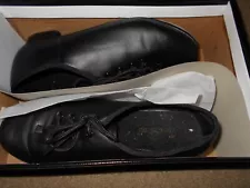 Theatricals Footwear Black Lace-Up Dance Tap Shoes Womens 7.5 Great Condition