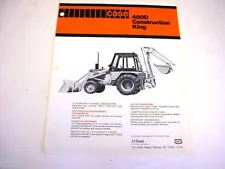 Case 480D Tractor Loader Backhoe Sales Brochure !