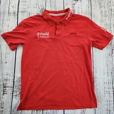 Coca Cola Freestyle Slazenger Red Short Sleeve Polo Shirt Men's XL