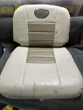 Original Triton Boat Fishing Seat Vinyl Foam Seat Cover Grey Tan