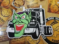 LARGE EMBROIDERED GREEN GOBLIN MAXIMUM OVERDRIVE MOVIE PATCH (Please Read Ad)