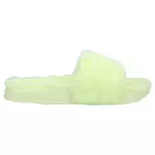 Puma Leadcat 2.0 Ylm Fluff Slide Womens Green Casual Sandals 385803-03