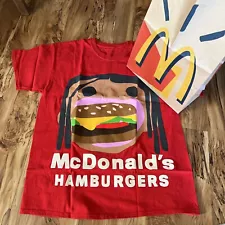 Travis Scott Cactus Jack X McDonalds Red Burger Mouth T-Shirt Sz M New W/ Bag!