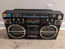 Lasonic TRC-931 Boombox Ghetto Blaster Vtg Stereo Tested/Working See Description