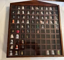 New ListingVintage Thimbles Lot Of 69 Collection with Case / Holder for 100 Thimbles