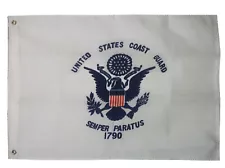 U S COAST GUARD 2' X 3' POLYESTER FLAG 100D FABRIC