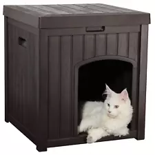 EHHLY Outdoor Cat House for Winter Waterproof, Outside Multiple Feral Cat Houses