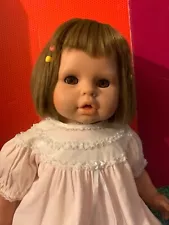 ZAPF DOLL 24" 65-20 BROWN HAIR + EYES SOME TLC REDUCED FOR SALE!!!