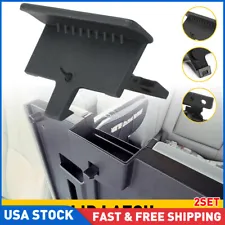 2PCS For Chevy Silverado GMC Sierra 07-14 Center Console Lid Armrest Cover Black