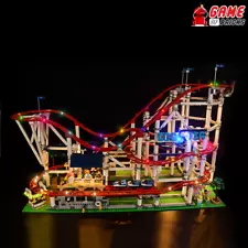 LED Light Kit for Roller Coaster - Compatible with LEGO® 10261 Set (Remote)