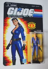 GI JOE CUSTOM FEMALE COBRA BARONESS TROOPER CARDED Action Figure MOC 1980s DECO