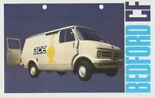 Bedford CF 1969-70 UK Market Launch Foldout Sales Brochure Van Chassis Cab Cowl