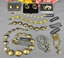 Vintage Jewelry Lot Deadstock High Quality Designer Earrings Necklace Brooch