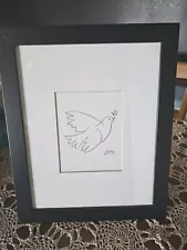 PABLO PICASSO Dove of Peace - 4” X 5” Framed Print Litho