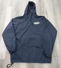 Pink Dolphin Windbreaker Jacket Mens Large Navy Blue