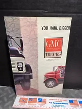 ORIGINAL VINTAGE SALES BROCHURE 1961 GMC TRUCKS 1/2 TON TO 60 TON