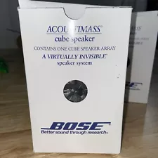 Bose Double Cube Speaker DoubleShot Acoustimass Lifestyle Black in box