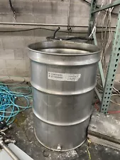 Used stainless steel 55 gallon drum