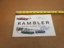 1960 Rambler Station Wagon Ambassador Amercian Custom sales brochure 12 pg