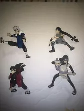 Naruto Mini Figure Mattel 2002 2.5" Figure Lot Of 4