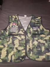 Lowe’s Vest Unisex L Camo Proud Veretan Customer Service Employee Work Vest