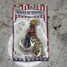 Vintage Wind Up Circus Figure On Unicycles New in Package