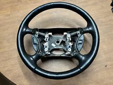 1995-2003 Ford Explorer Ranger - LEATHER Steering Wheel w/ cruise control pods (For: 1995 Ford Ranger)