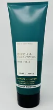 Birch & Eucalyptus Bath & Body Works For Men Ultimate Body Cream 8 oz