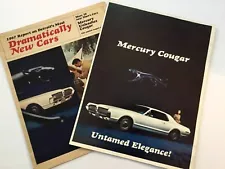 1967 Mercury Cougar Auto Sales Brochure PLUS Mercury lineup flyer - large