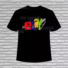 New Shirt Ebay Market Logo Men's Black T- Shirt Funny Size S to 5XL