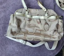Coach Diaper Bag Never Used, Some Staining From Storage See Pictures