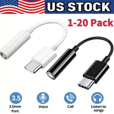 USB-C Type C to 3.5mm AUX Headphone Jack Adapter Lot For iPhone 15/Android Phone