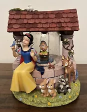 Disney Store Snow White And Dopey Wishing Well Snow Globe ~ READ PLZ