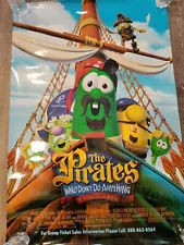 RARE ...VeggieTales Theater Movie Poster (The Pirates)