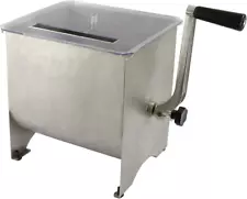 MM-102, Meat Mixer with Stainless Steel Hopper, 20Lbs , Silver